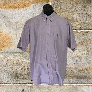 Polo by Ralph Lauren SS Button Front Shirt, Pink/Blue Gingham w/ Pony (100522-1)